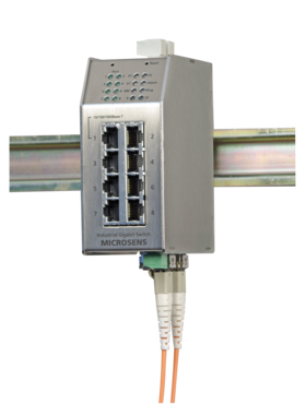 MICROSENS - 10-Port GBE Industrial Profi Line Switch (opt. PoE) CERT