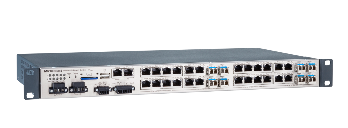 Microsense MICROSENS - Der neue 10G Profi Line Rack Switch von MICROSENS