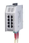 10-Port GbE Industrial PL Switch (opt. PoE) CERT