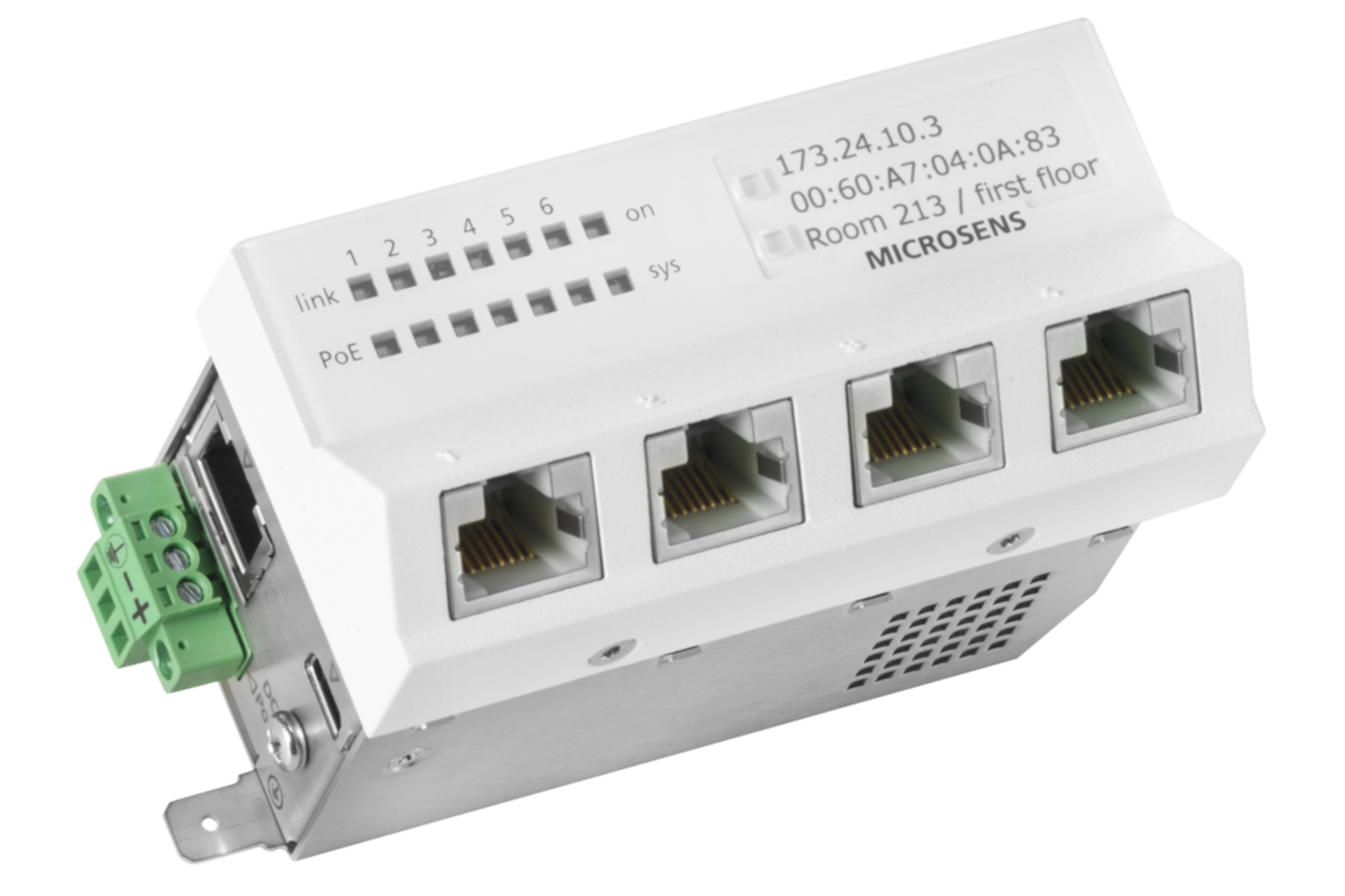 MICROSENS 6 Port GbE Micro Switch TP G6