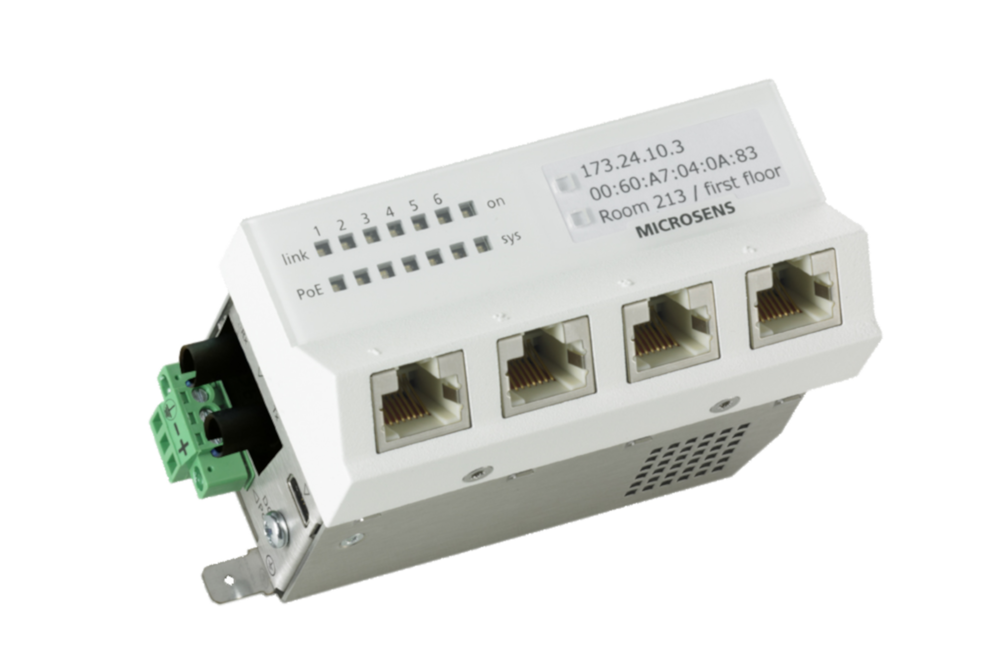 6-Port Gigabit PoE+ Switch – Small Network Switch with SFP